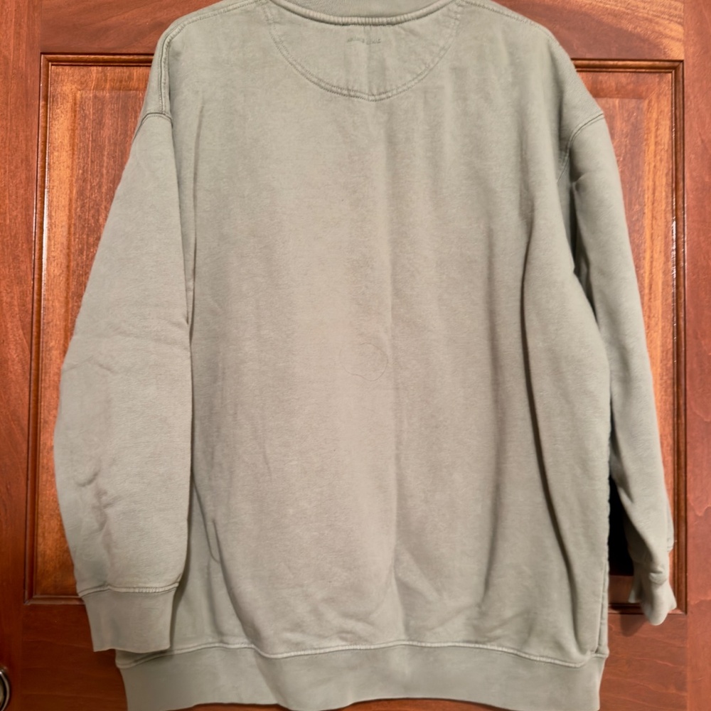 Anine Bing Sport oversized sweatshirt Small Olive Green - Picture 2 of 3